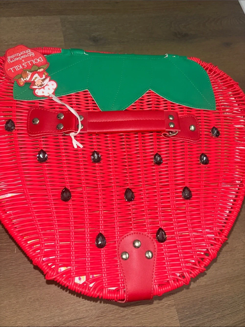 DOLLS KILL X STRAWBERRY SHORTCAKE LIFE'S BATTER WITH YOU PICNIC BASKET NWT
